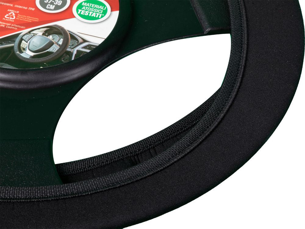 Coprivolante auto Stretch diametro 37-39 cm nero, universale