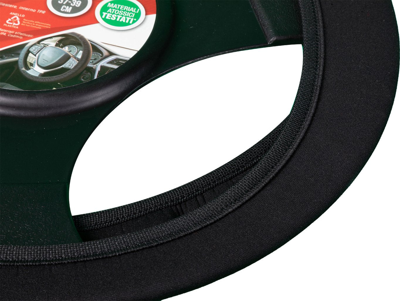 START Coprivolante auto Stretch diametro 37-39 cm nero, universale poliestere