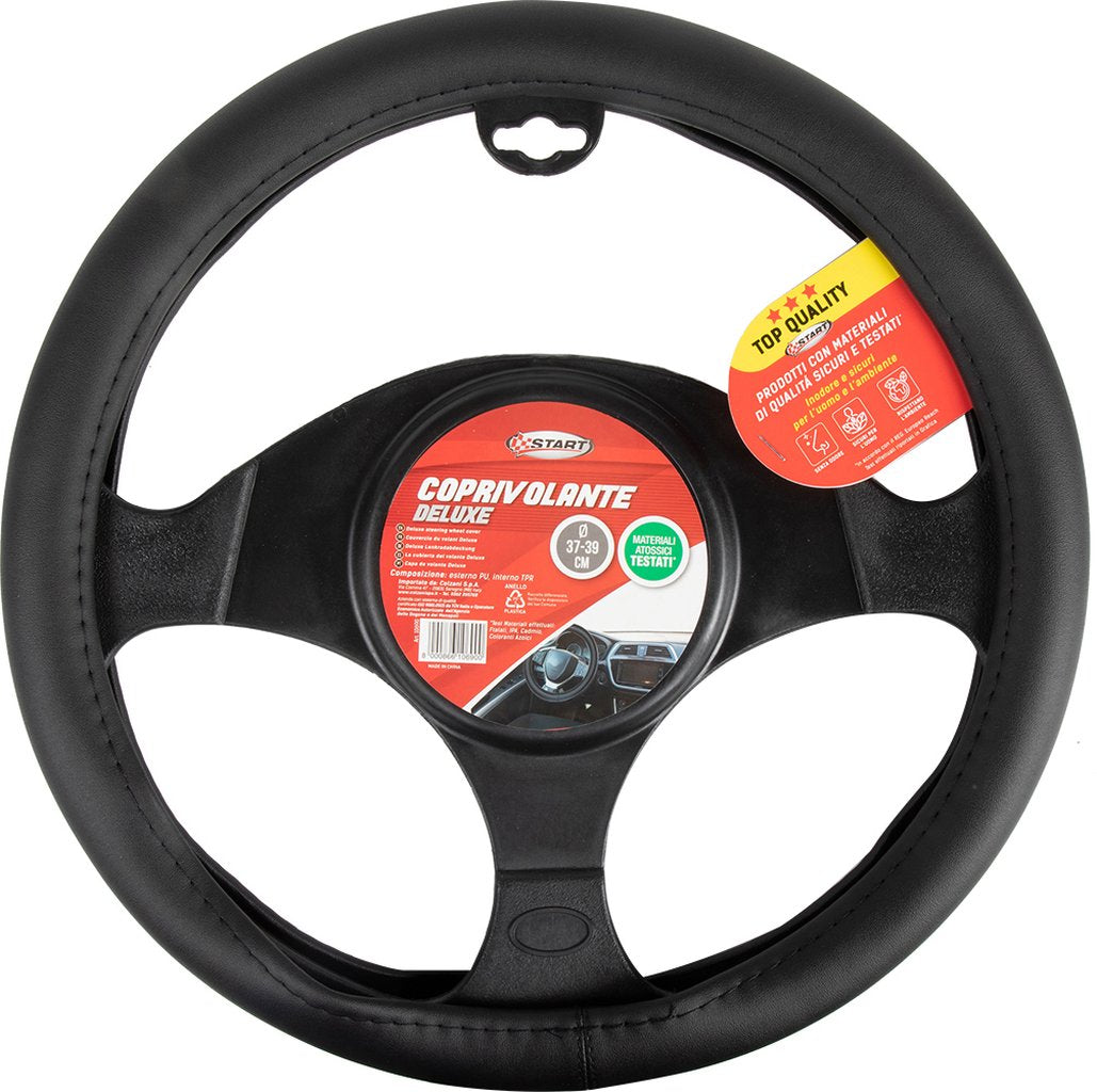 START Coprivolante auto Deluxe, diametro 37-39 cm, nero comodit? sicurezza