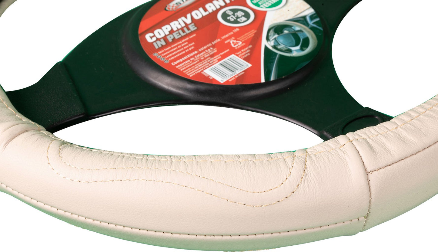 START Coprivolante auto beige pelle adulto comodit? sicurezza 37x39 protezione