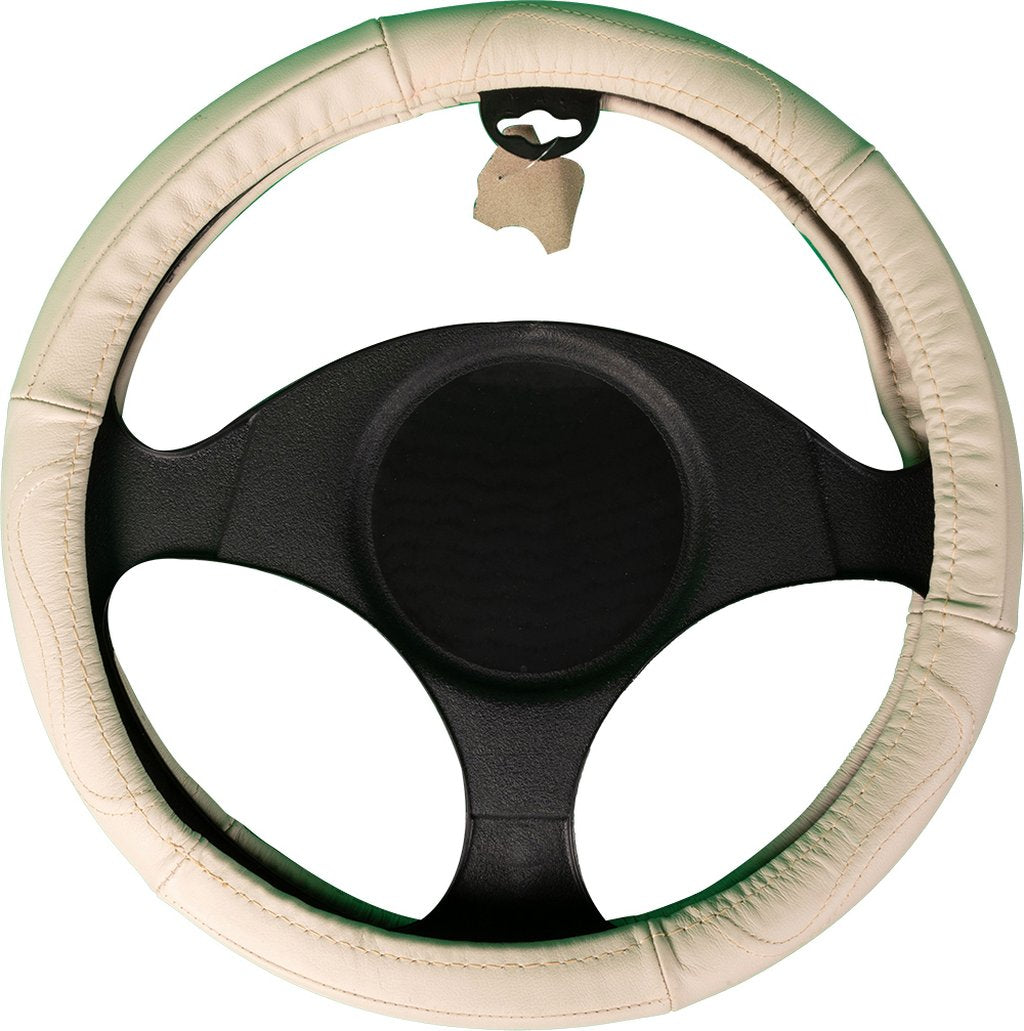 START Coprivolante auto beige pelle adulto comodit? sicurezza 37x39 protezione