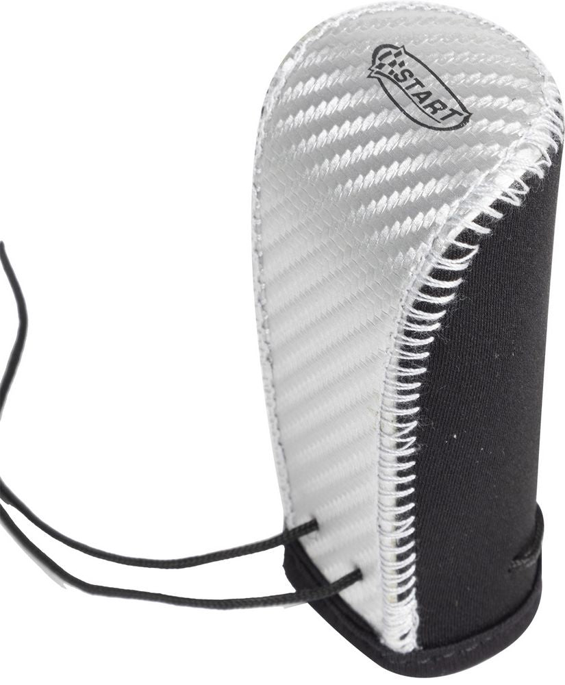 Cuffia copripomello leva cambio auto nero/grigio elasticizzato universale