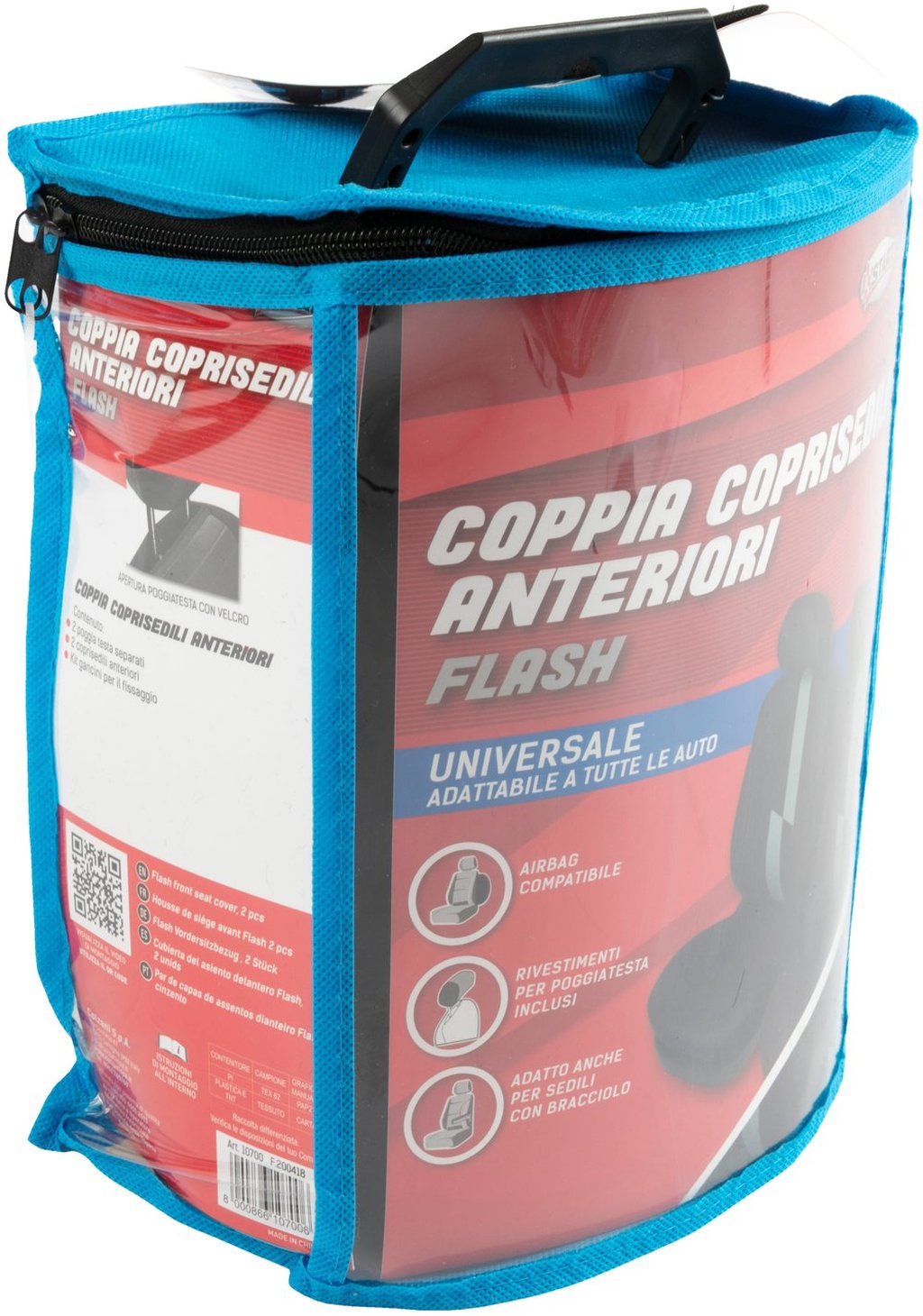 START Coppia coprisedili anteriori Flash auto universale airbag poliestere