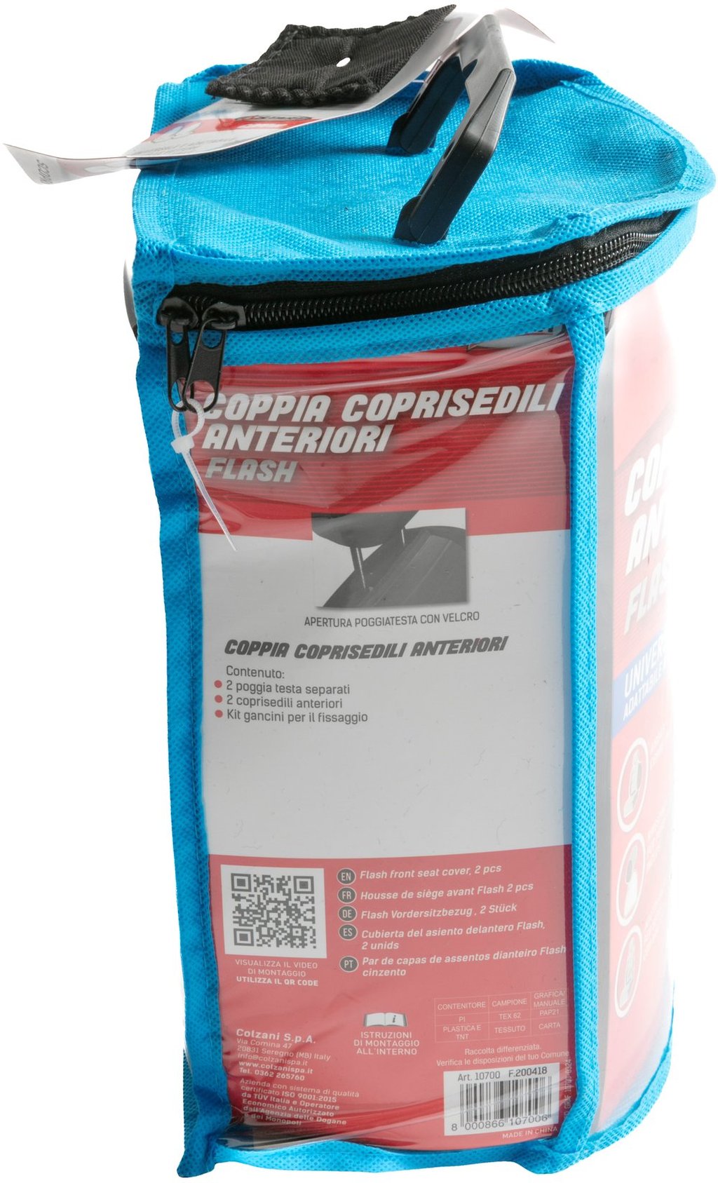 START Coppia coprisedili anteriori Flash auto universale airbag poliestere