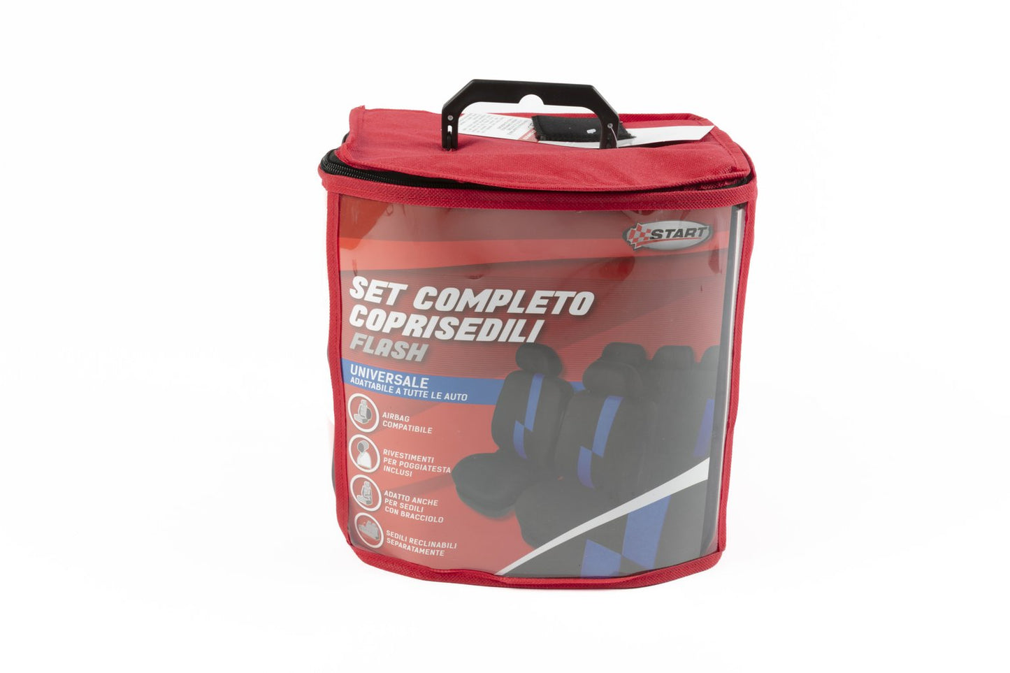 START Set completo coprisedili Flash auto universale airbag poggiatesta