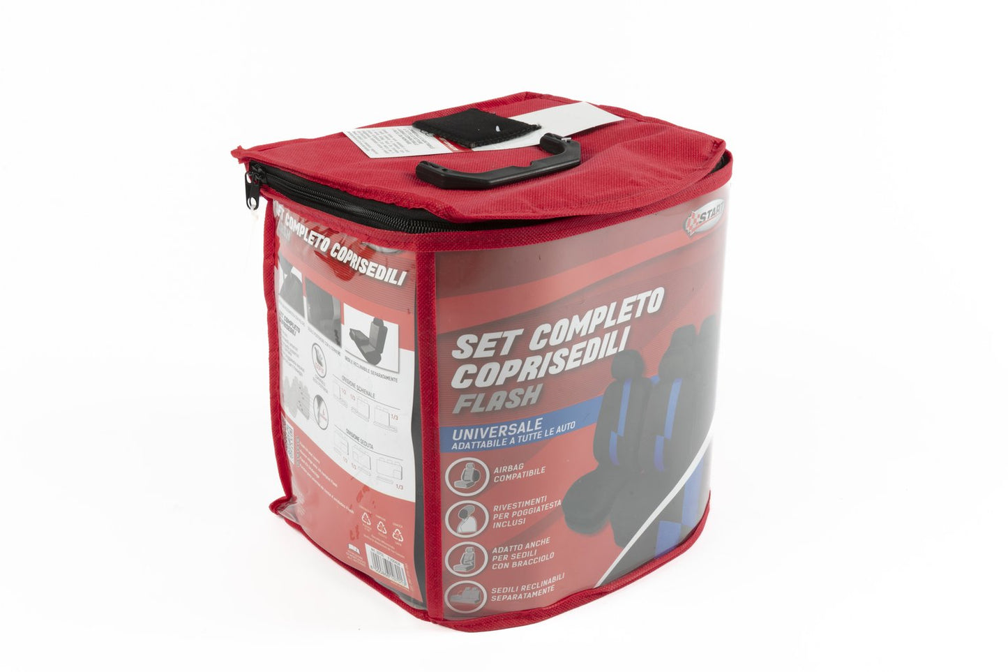 START Set completo coprisedili Flash auto universale airbag poggiatesta