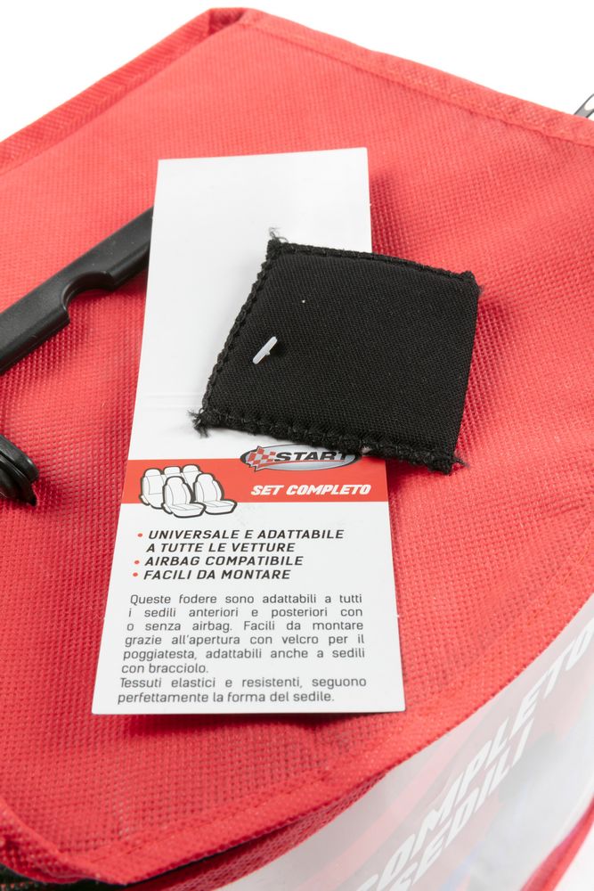 Set completo coprisedili Flash auto universale airbag nero blu