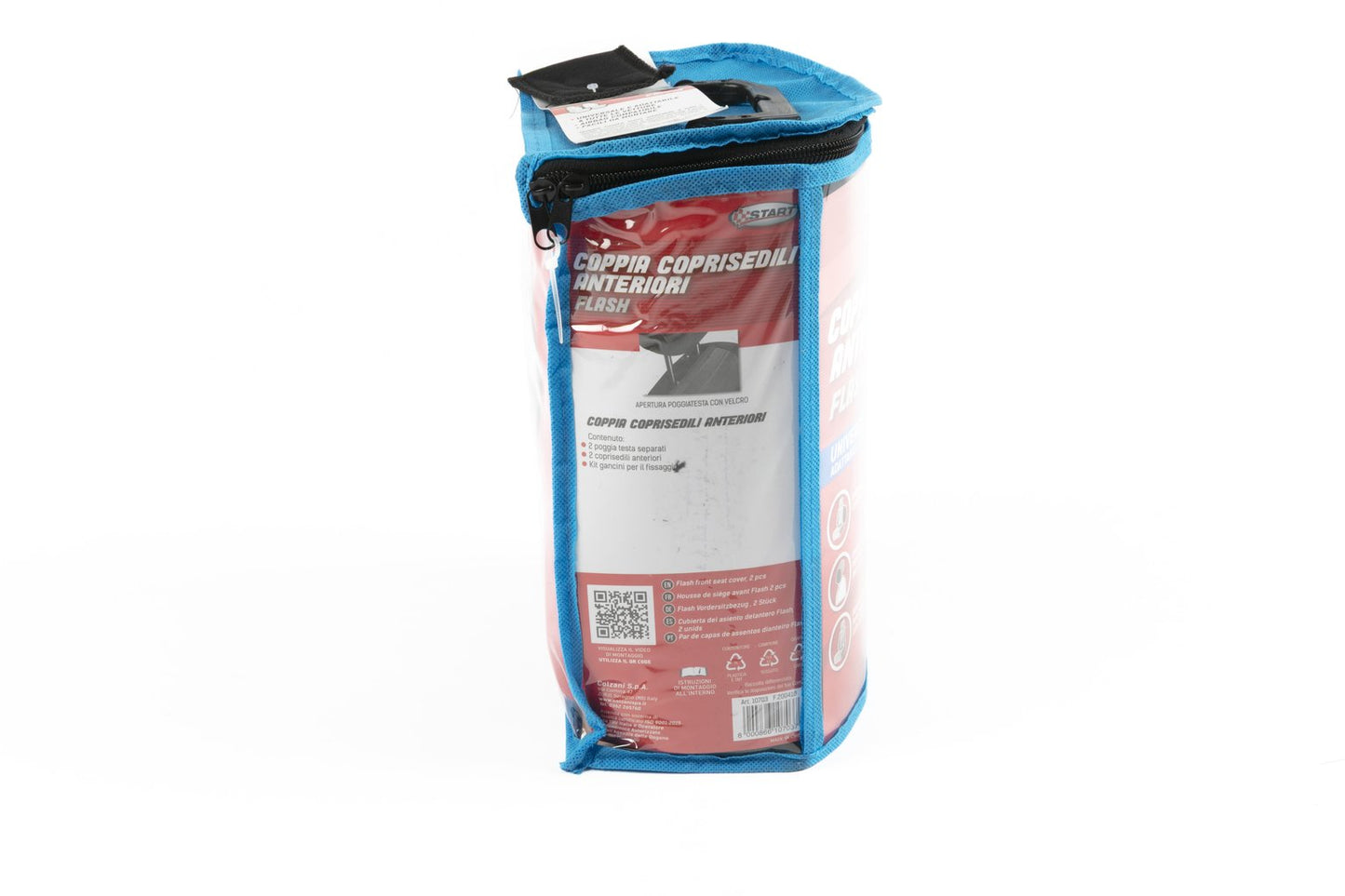 START Coppia coprisedili anteriori auto Flash rosso adulto universale elastico