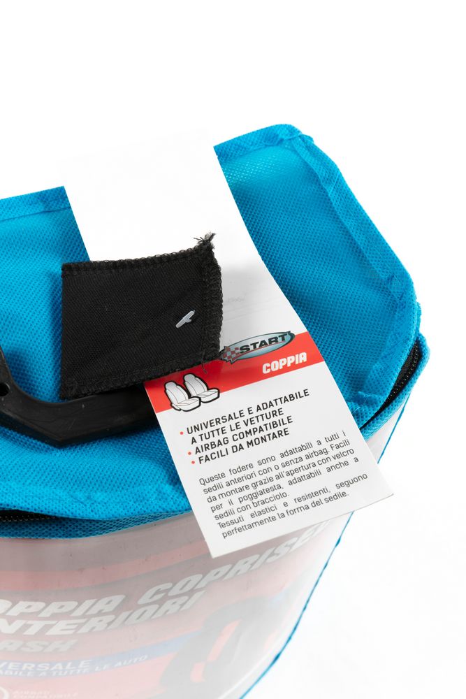 Coppia coprisedili anteriori auto Flash rosso adulto universale elastico