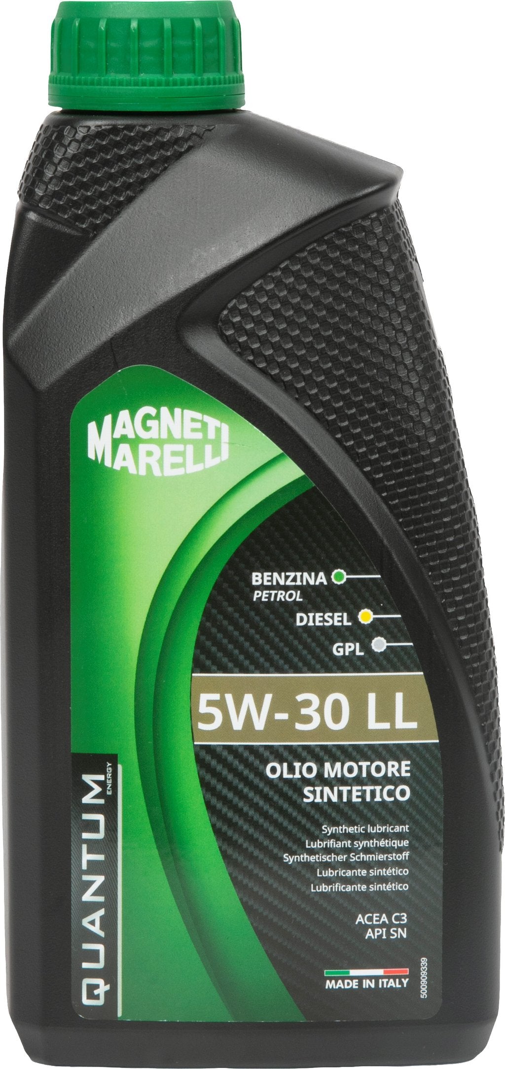 QUANTUM ENERGY Olio Lubrificante Marelli 5W30 C3 Sintetico 1L Motore Auto LL