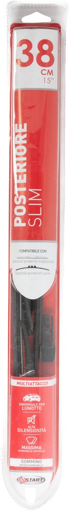 Spazzola slim posteriore 38cm  15 pollici universale
