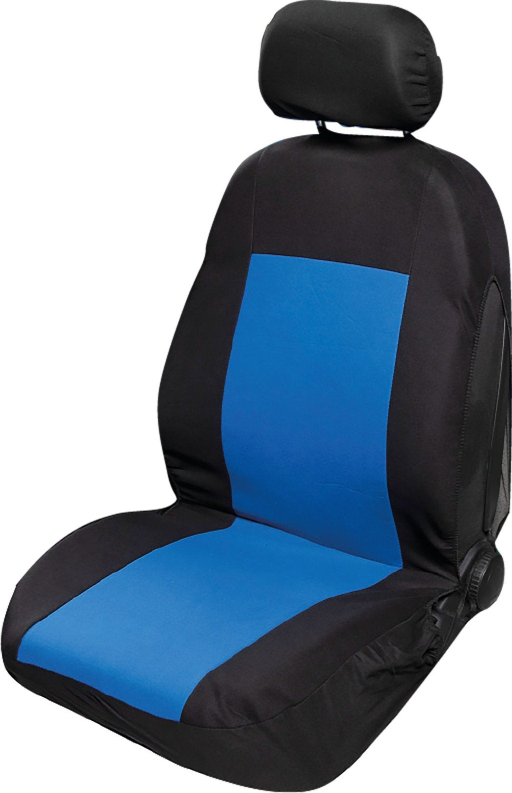 START Coprisedile singolo anteriore auto Stretch nero/blu universale protezione