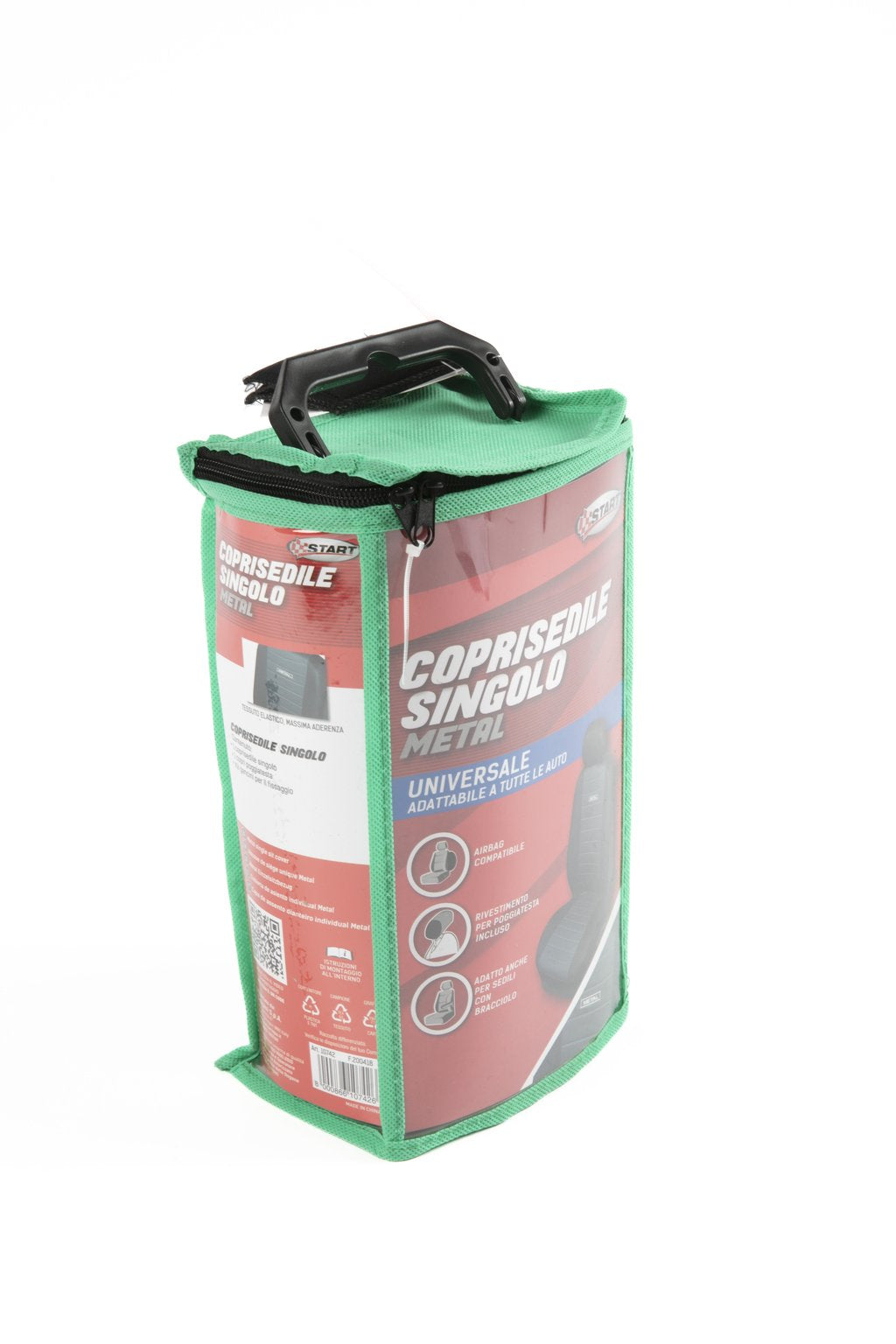 START Coprisedile Metal singolo anteriore auto nero poliestere ptotezione