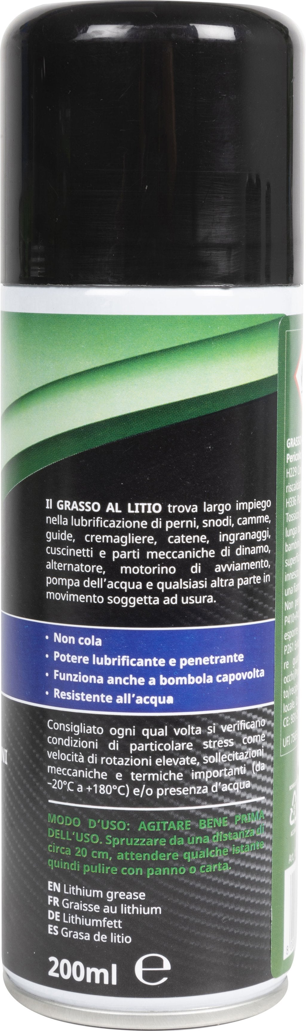 QUANTUM ENERGY -Spray Tecnico Grasso al Litio 200 ml  Lubrificante