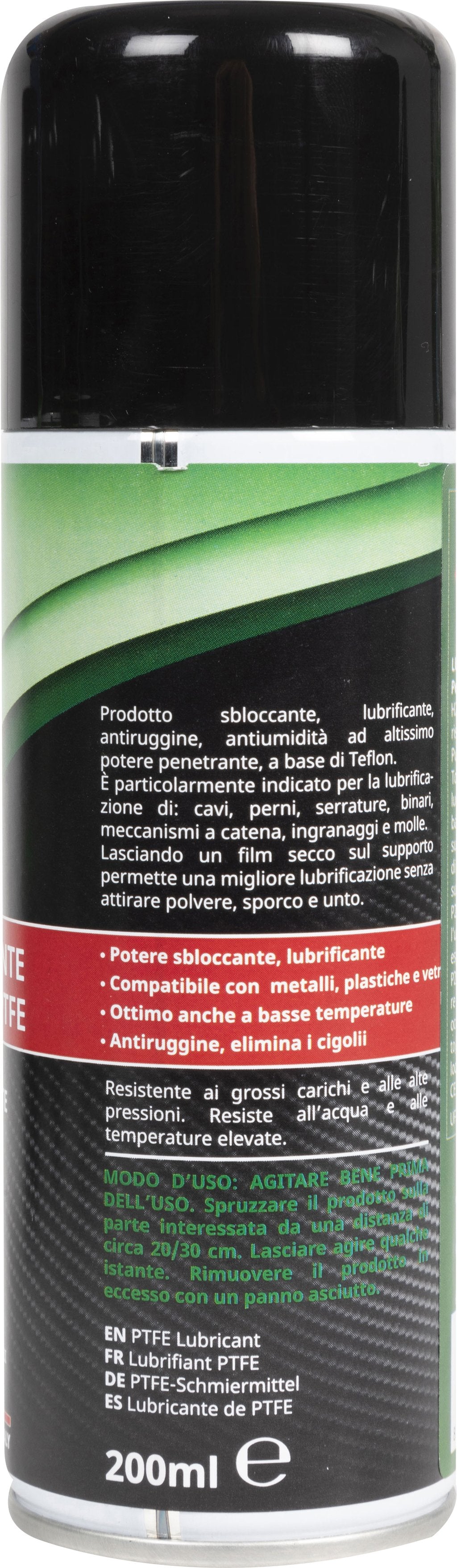 Quantum Energy Spray Lubrificante Secco al PTFE 200 ml  Lubrificazione Pulita
