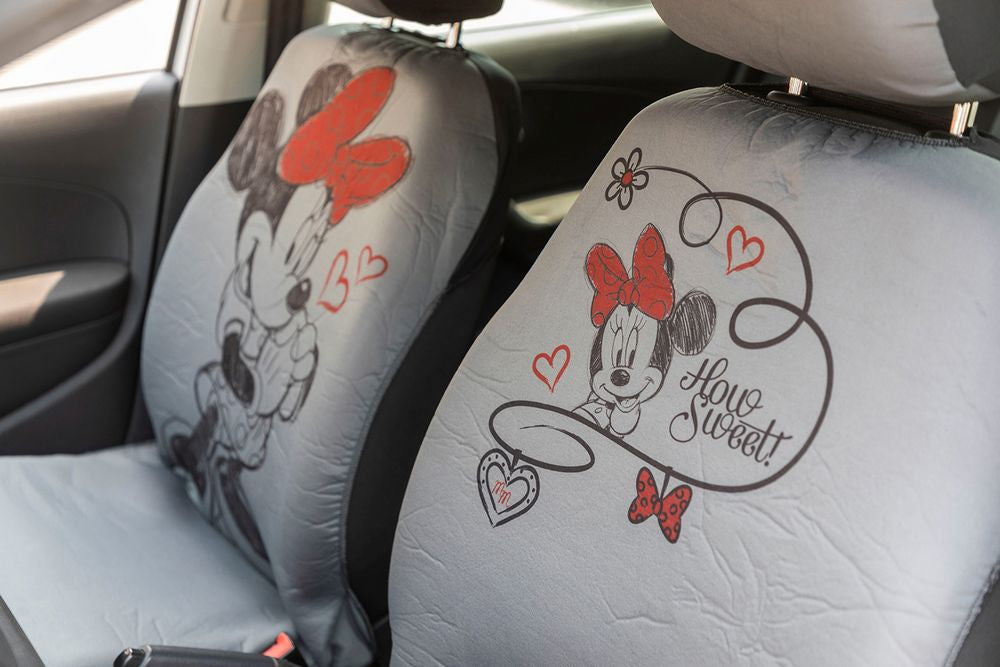 Coppia coprisedili anteriori auto Minnie Mouse Topolina universali