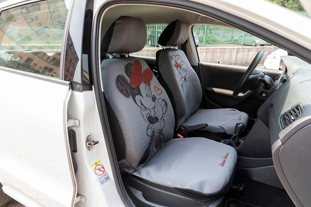 Coppia coprisedili anteriori auto Minnie Mouse Topolina universali