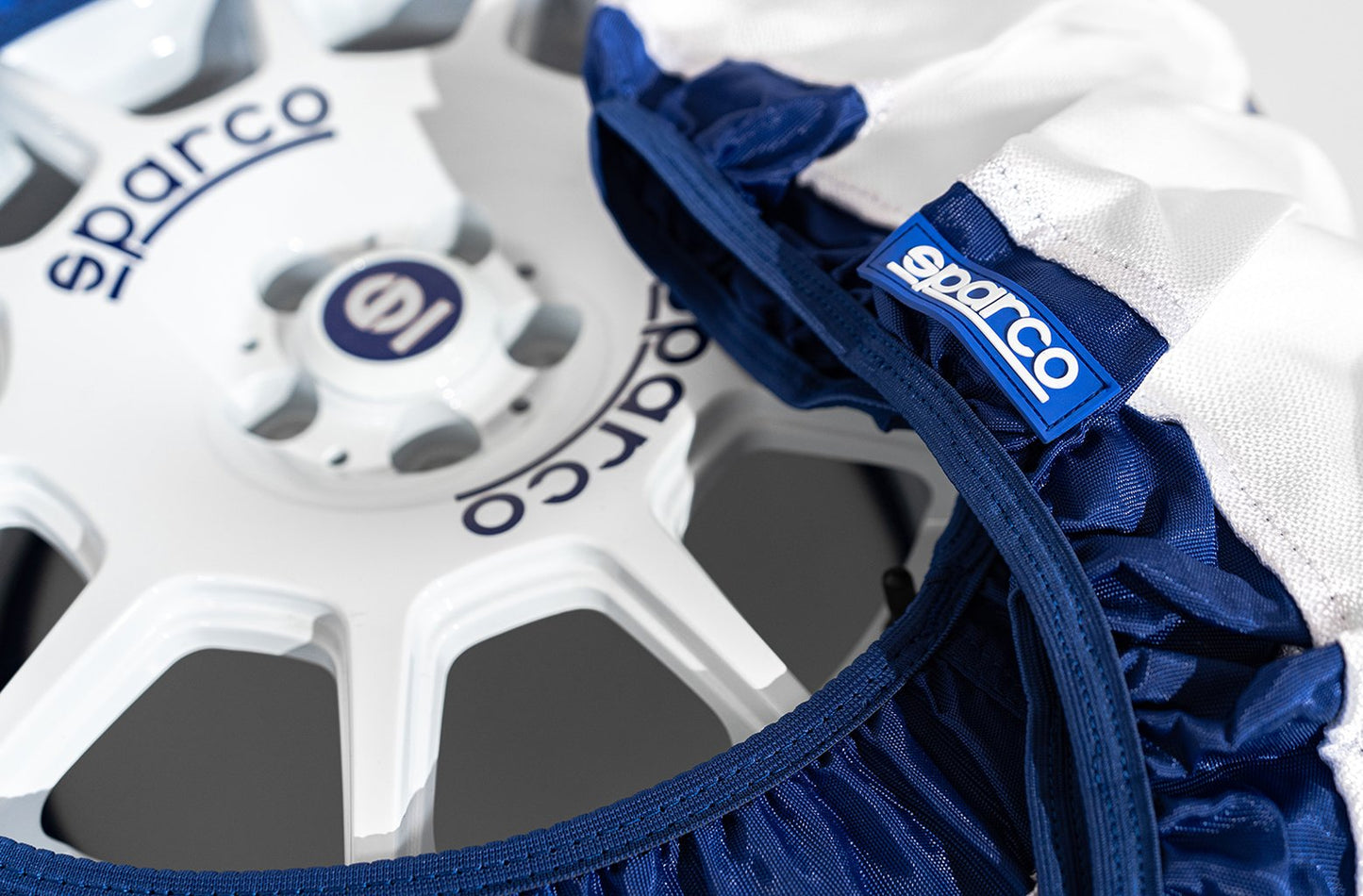 SPARCO Set da 2 pezzi di calze neve per gomme in tessuto bianco silenziose Auto