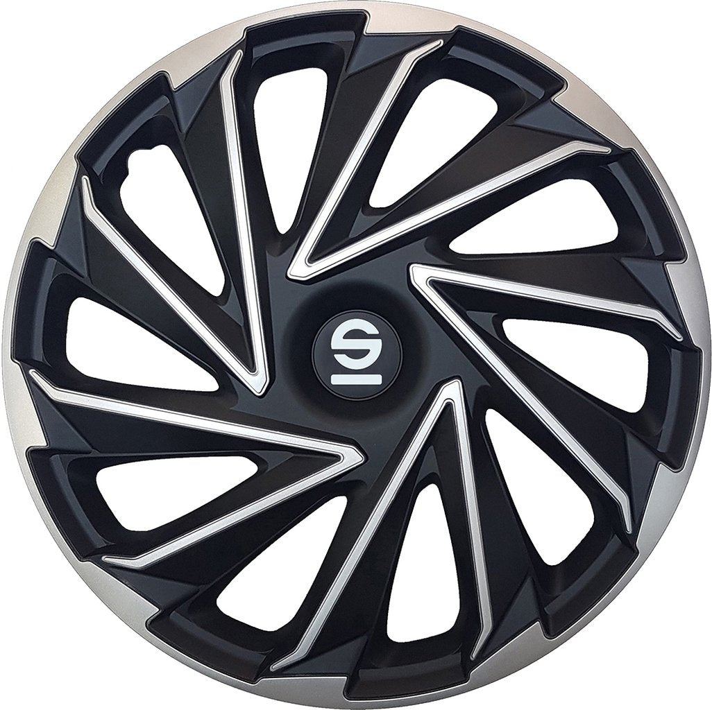 SPARCO Borchie Set 4 copricerchi 16 pollici copriruota auto Varese SPC1680SVBK