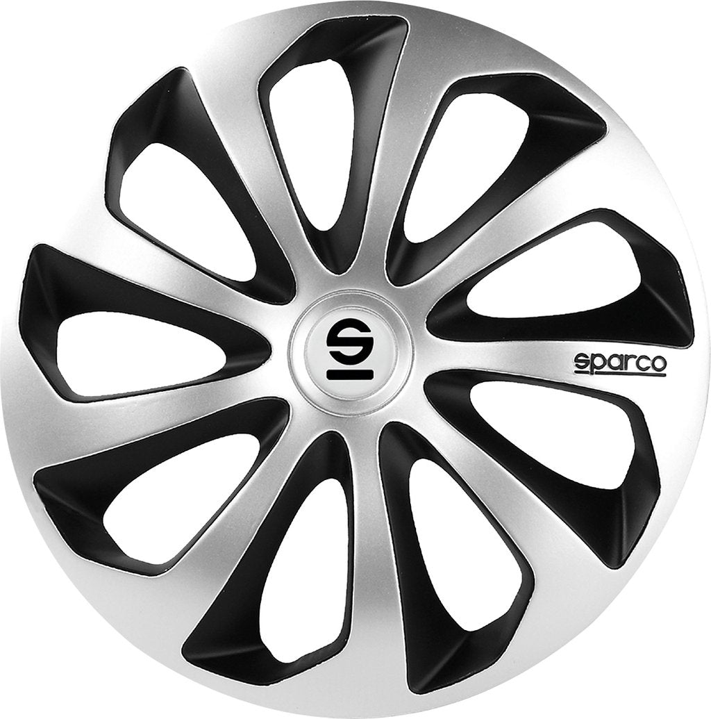 SPARCO Borchie Set 4 copricerchi 15 pollici copriruota auto Sicilia Originale