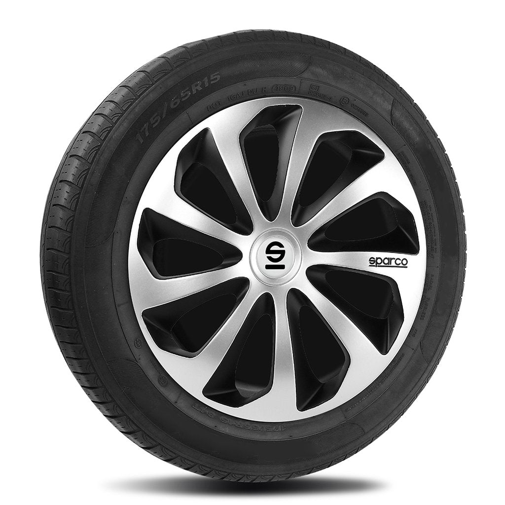 SPARCO Borchie Set 4 copricerchi 15 pollici copriruota auto Sicilia Originale