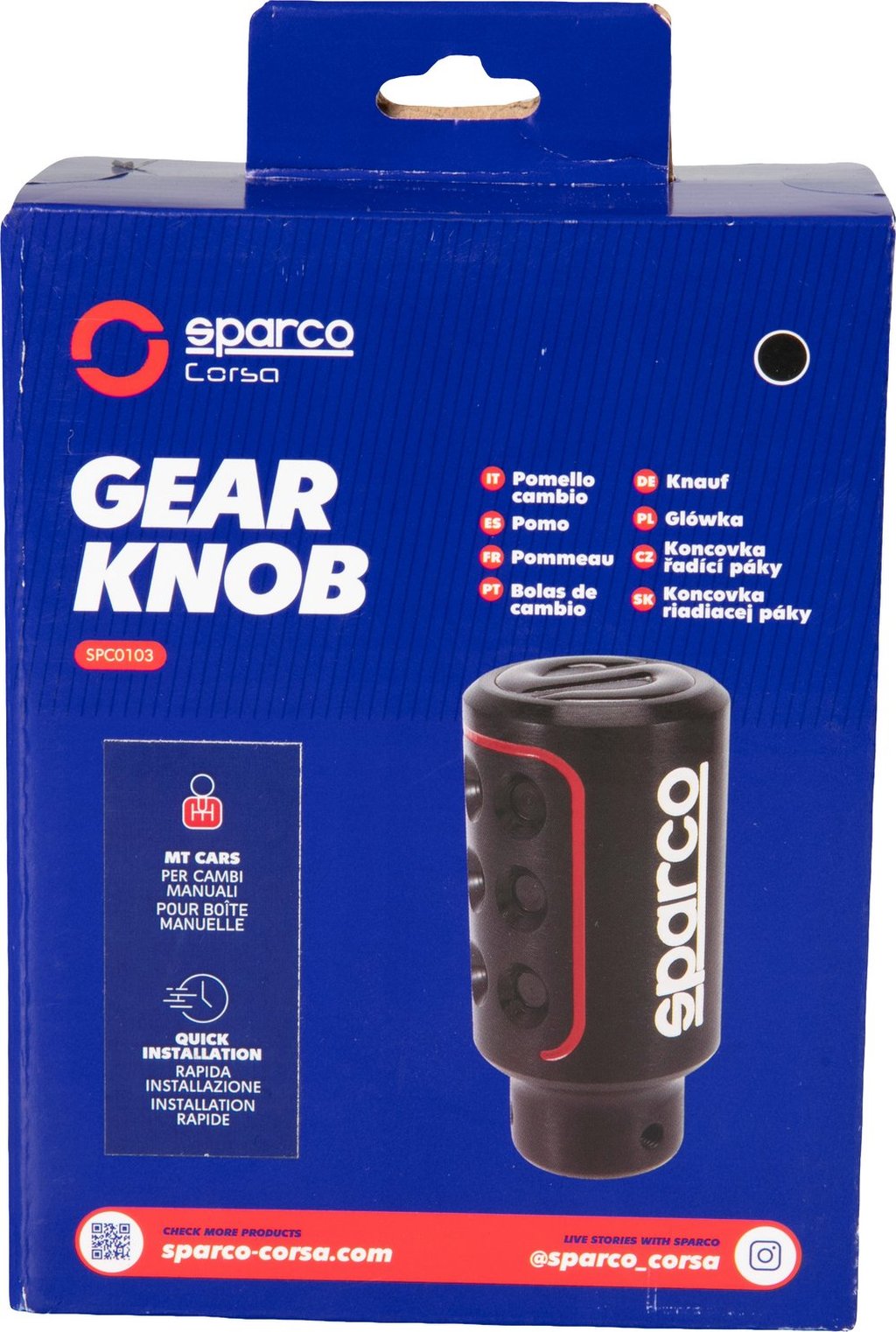 SPARCO Racing pomello del cambio manuale universale per auto