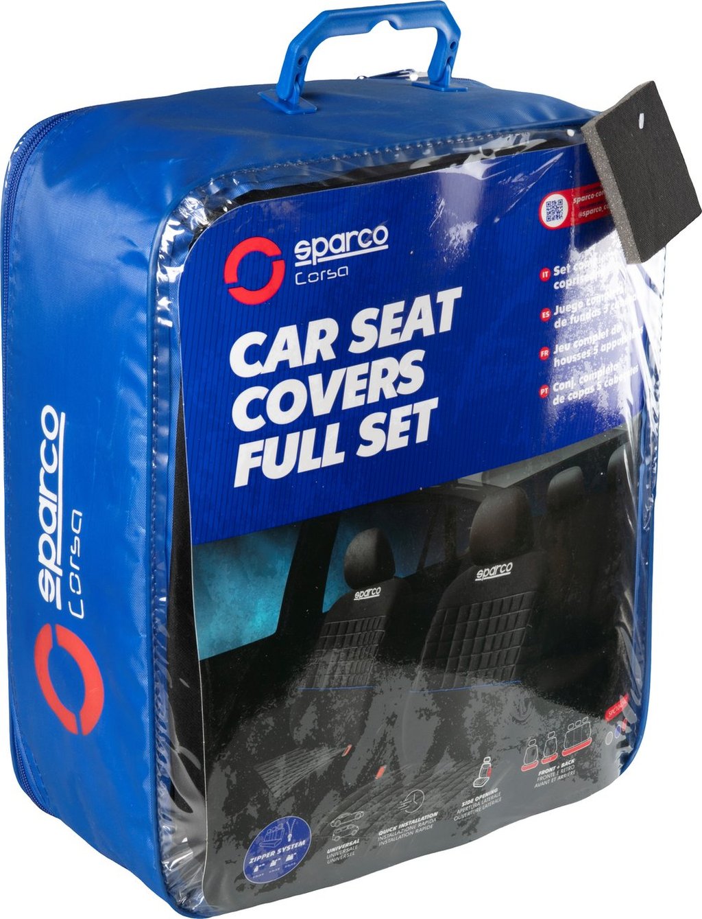 Set universale SPC1042 coprisedili auto completo nero/blu