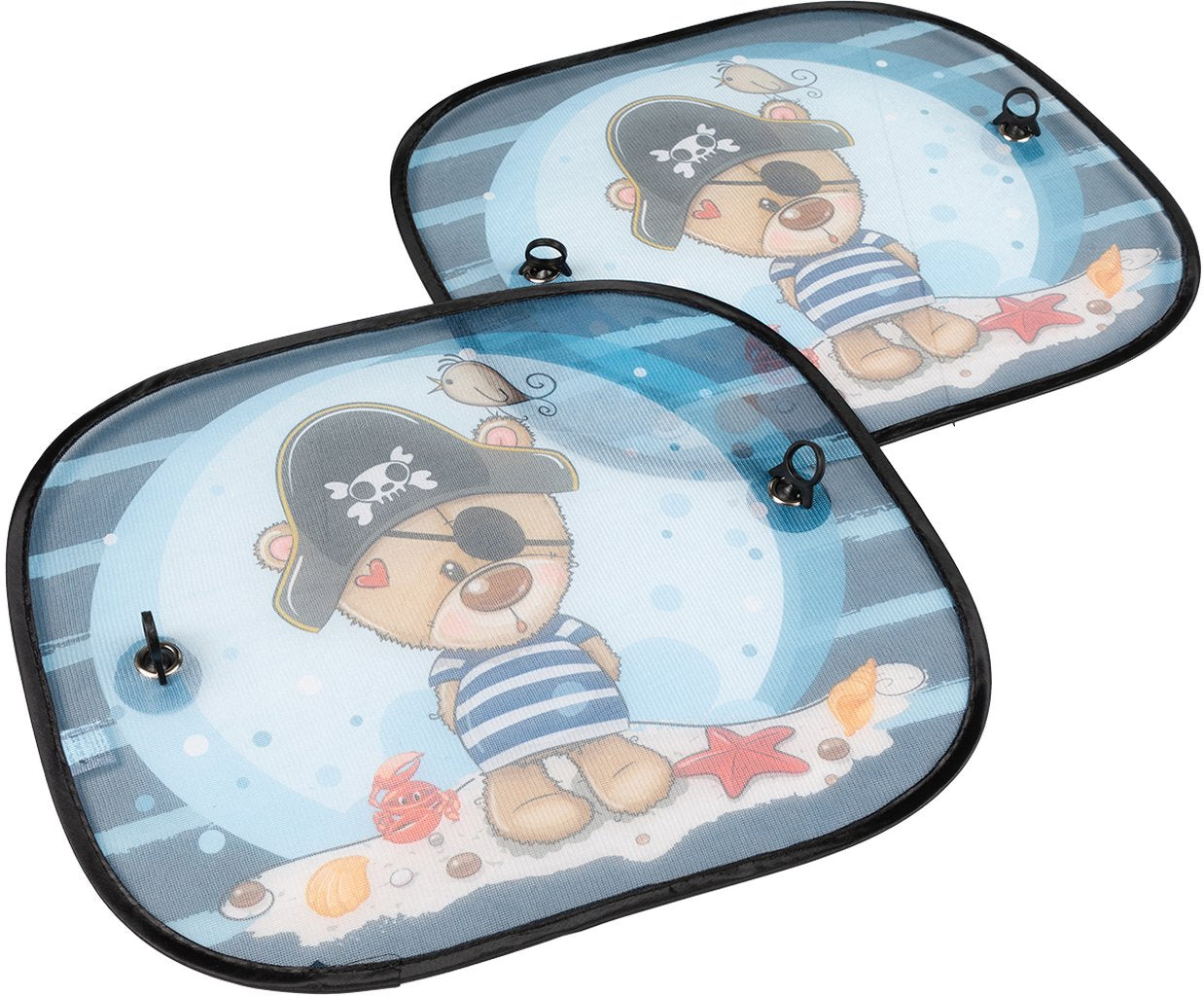 START Coppia tendine laterali auto ventose incluse grafica orsetto 44x36 cm