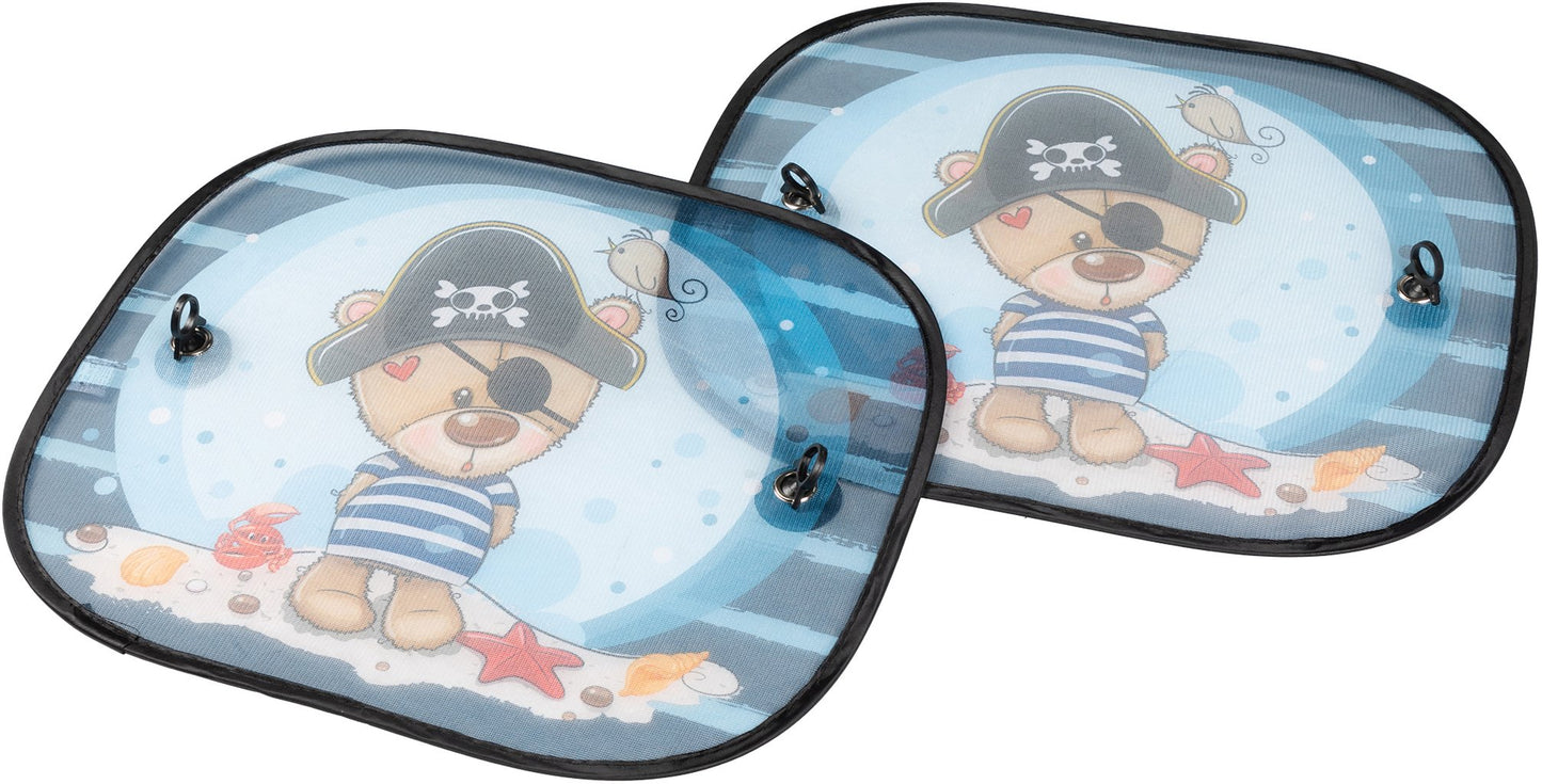 START Coppia tendine laterali auto ventose incluse grafica orsetto 44x36 cm