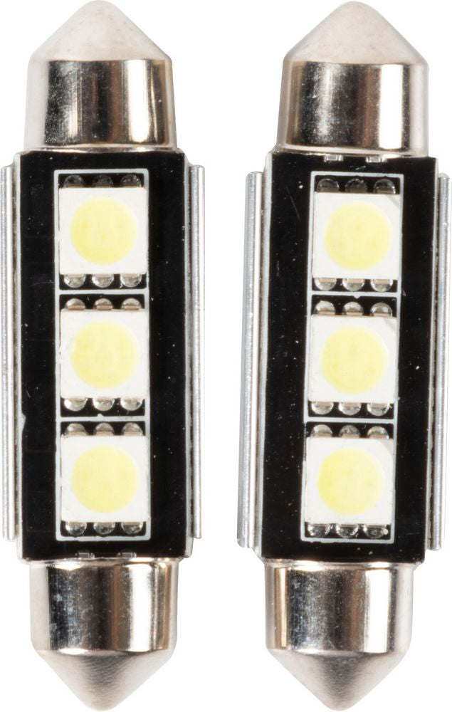 Lampadine siluro auto 3 Led 12V 10W due pezzi 41 mm illuminazione