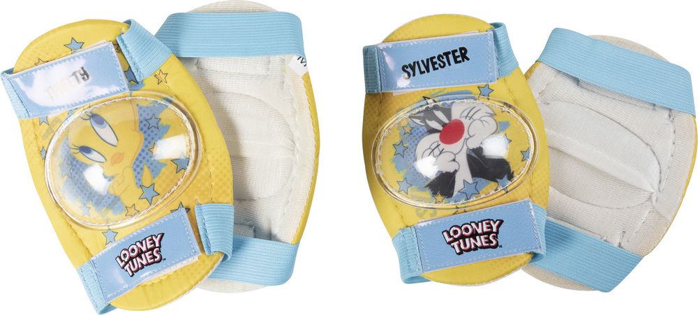 Kit di protezione bici Titti Silvestro ginocchiere gomitiere Looney Tunes bambini