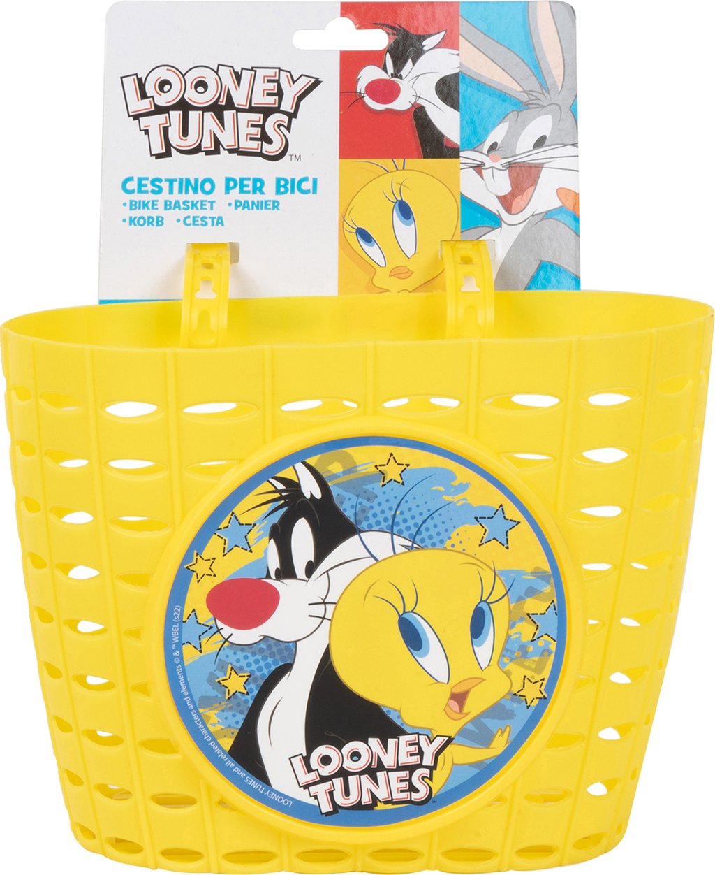 TATAWAY Warner Bros Cestino portaoggetti ciclo bambino bambina Looney Tunes