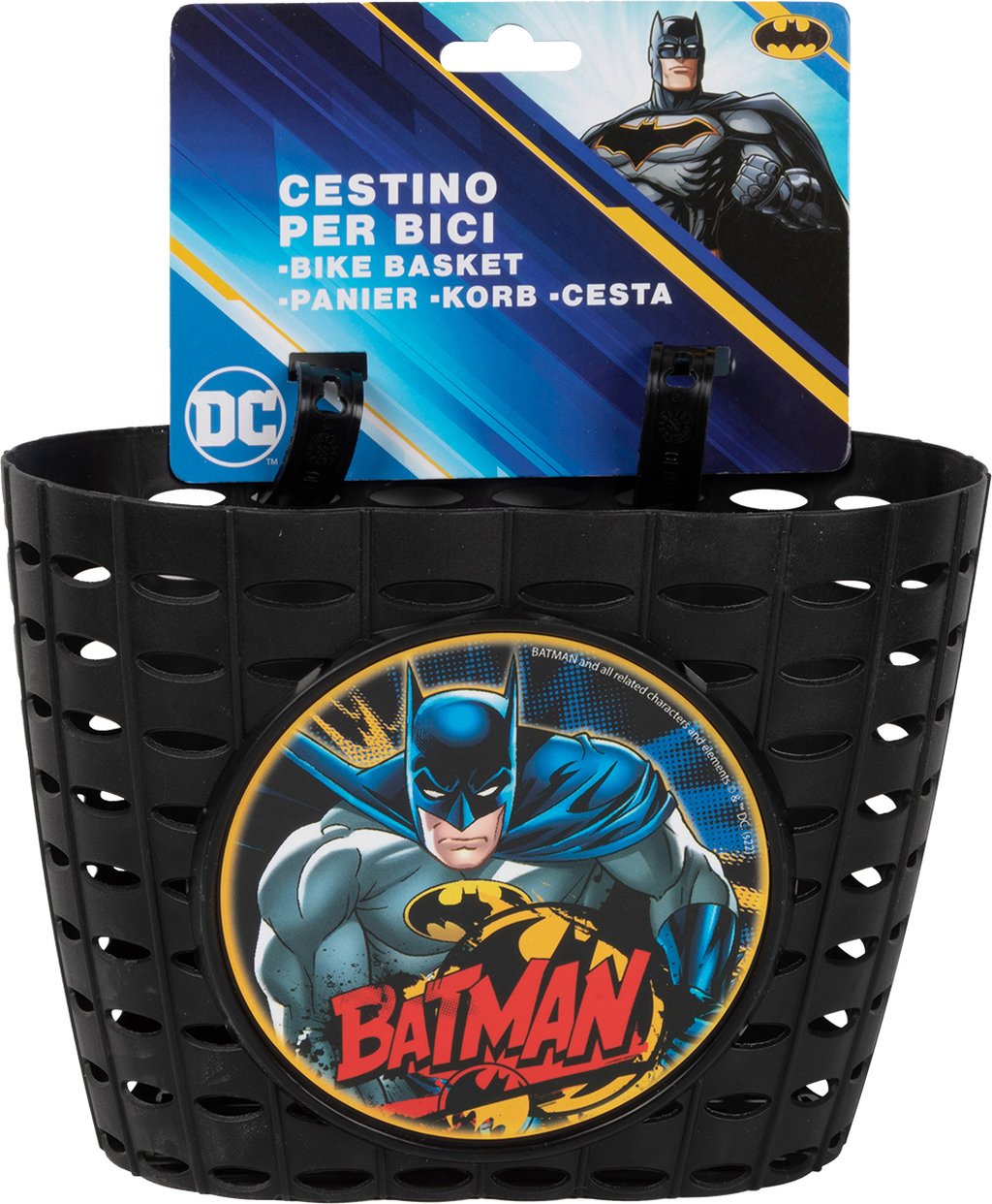 Tataway DC Cestino Bici Batman  Portaoggetti per Bicicletta Bambino