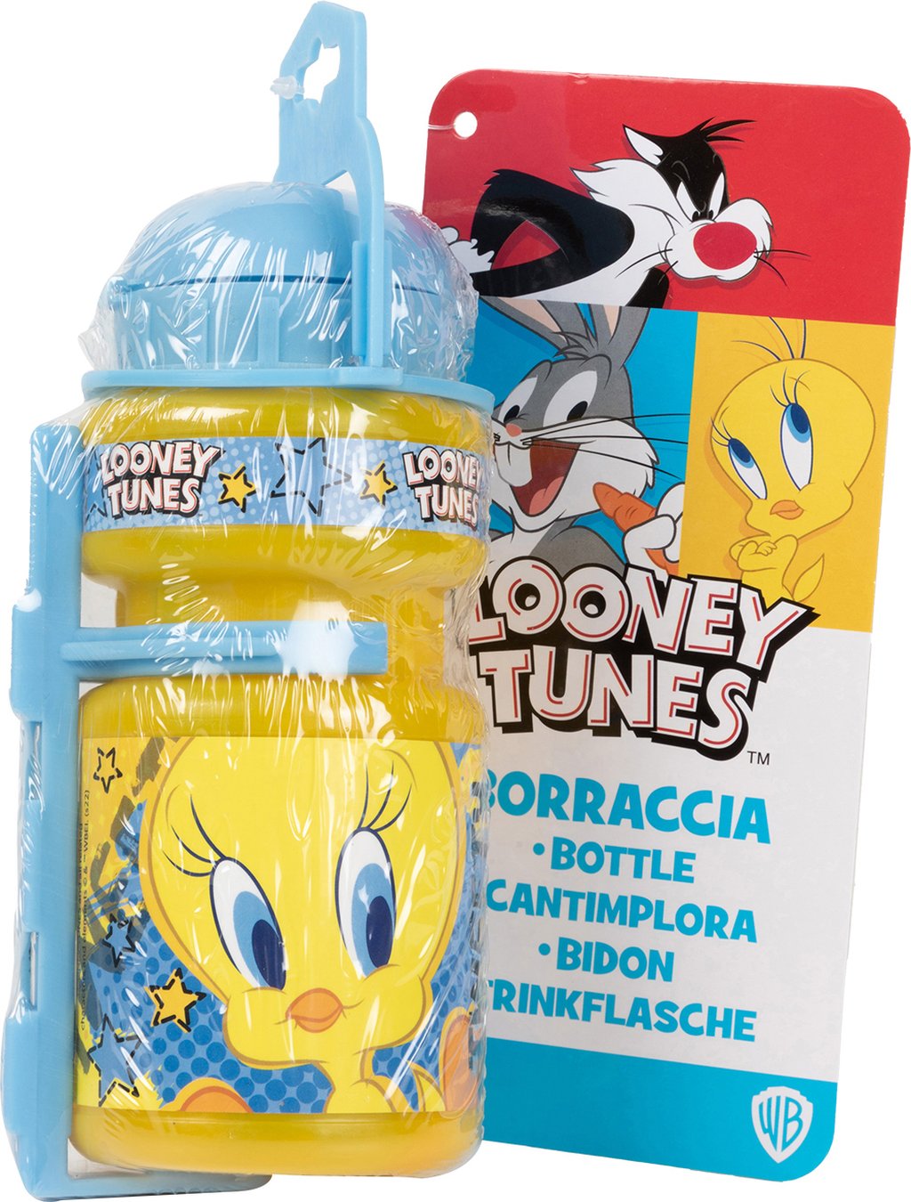 TATAWAY Warner Bros Borraccia ciclo Looney Tunes 350 ml bambino bambina azzurro