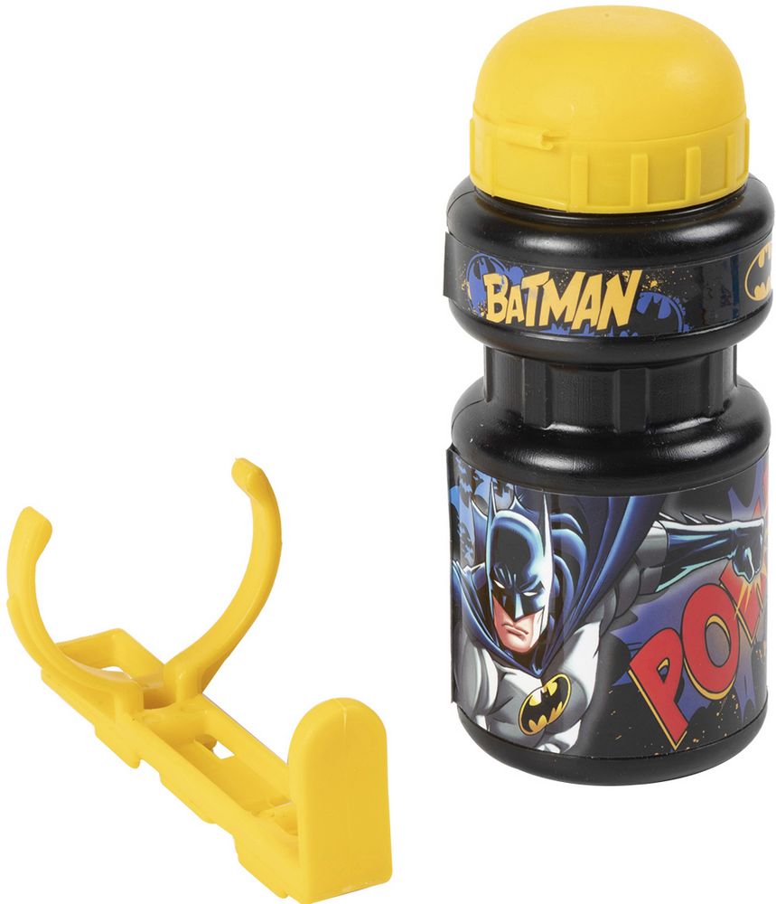 Borraccia ciclo Batman bici bambino 350 ml nero giallo