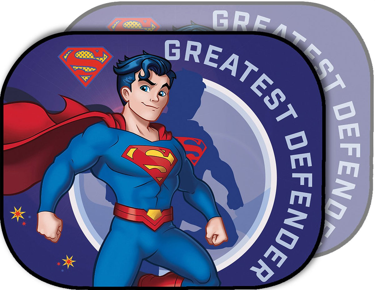 Tataway DC Tendine Laterali Superman 44 x 35 cm  Parasole Auto 2 Pezzi