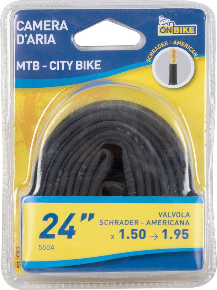 Camera dAria 24" Schrader per Mountain Bike e City Bike Adulte