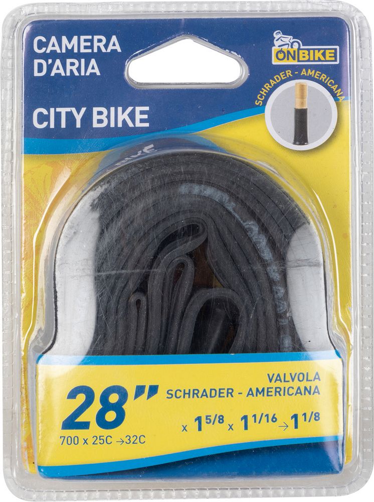Camera dAria 28 con Valvola Schrader per MTB e City Bike Adulti