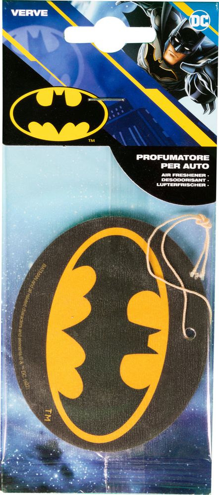 Profumatore deodorante auto Batman fragranza verve nero giallo