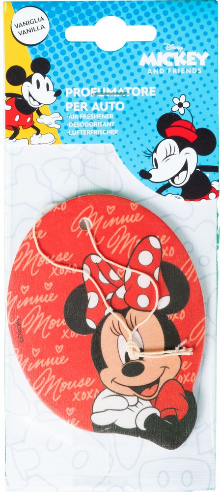 Profumatore deodorante auto Minnie Mouse vaniglia topolina rosso