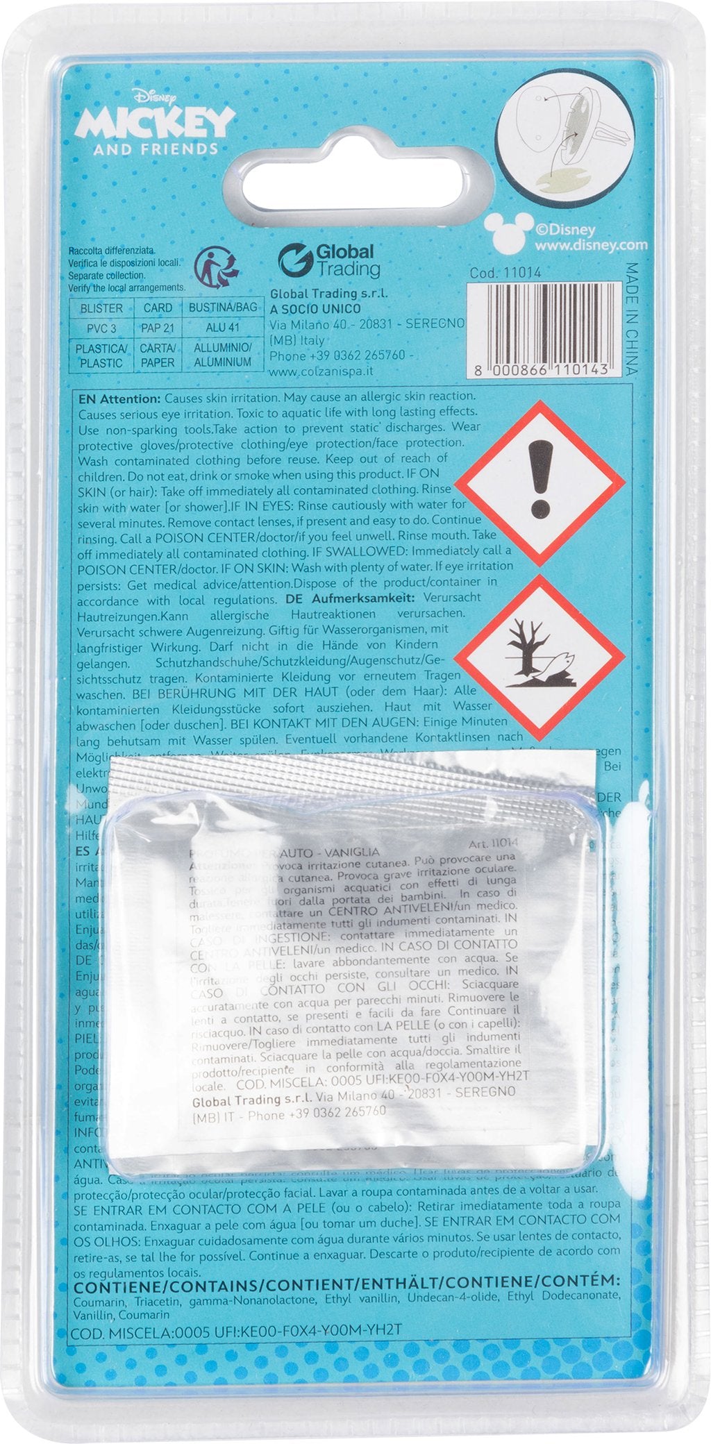 TATAWAY Disney Profumatore deodorante per auto da aeratore Mickey Mouse