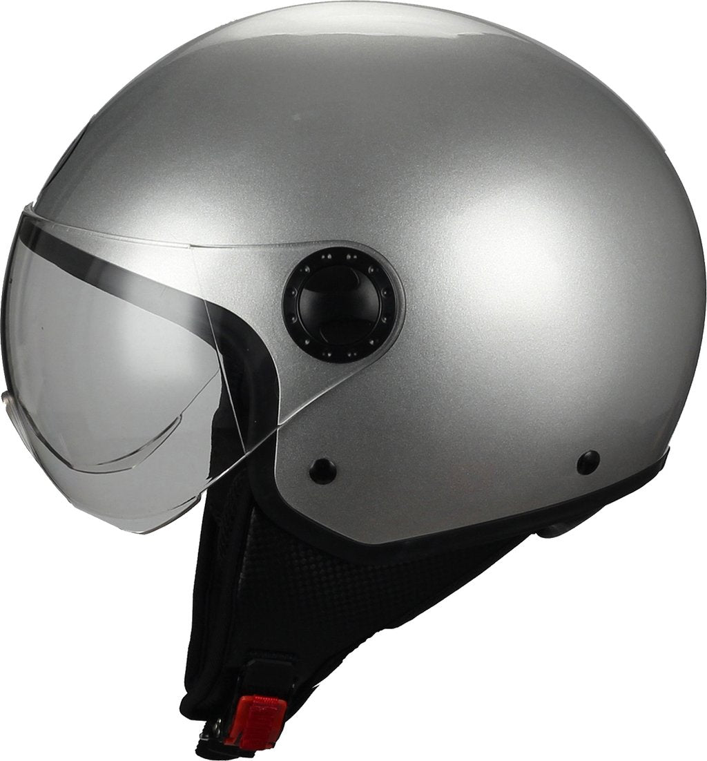 Casco moto e scooter 801 One demi-jet taglia L 59 cm silver