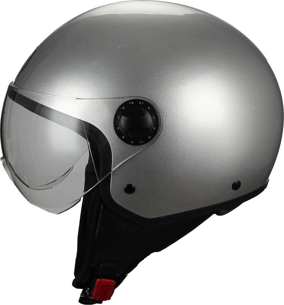 Casco moto e scooter 801 One demi-jet taglia L 59 cm silver