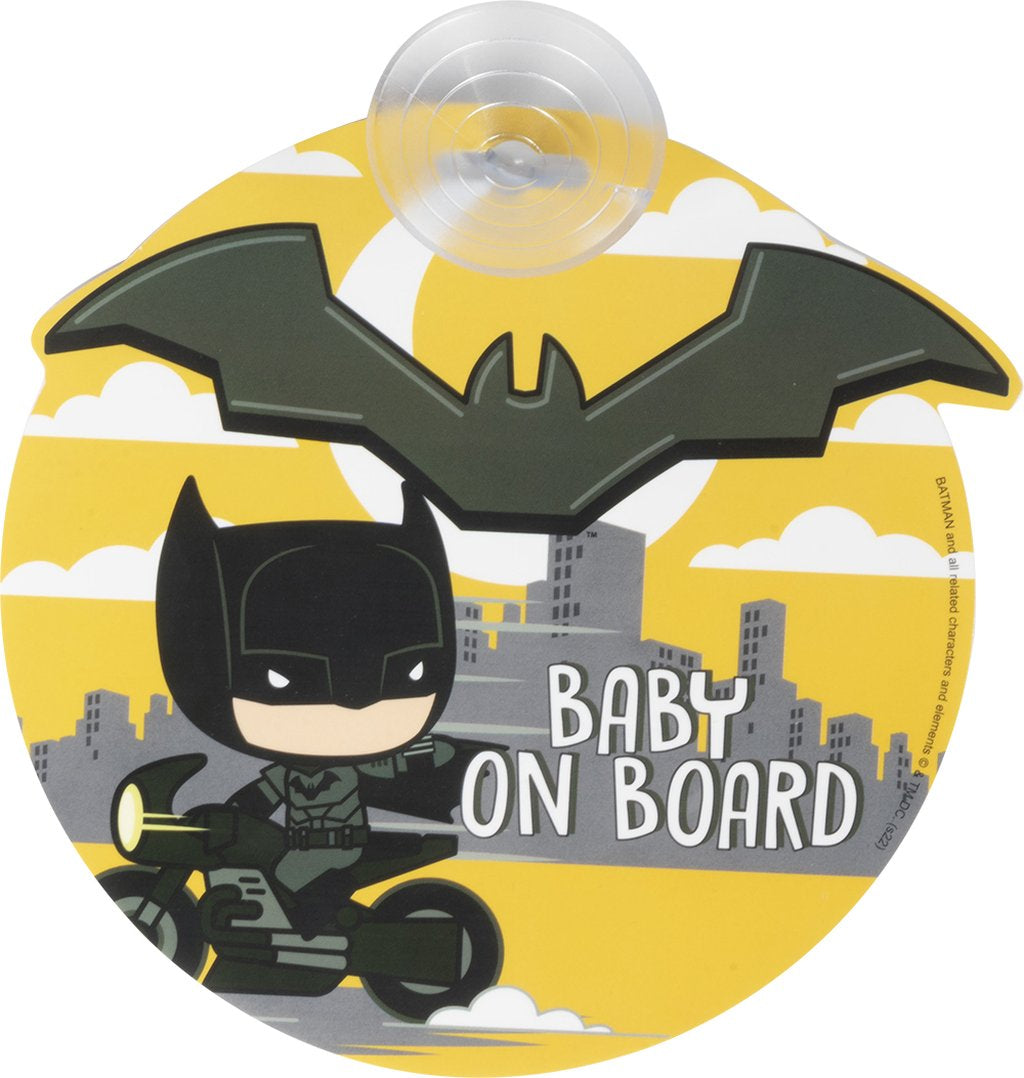 Tataway DC Baby On Board Batman  Cartello Bimbo a Bordo con Ventosa
