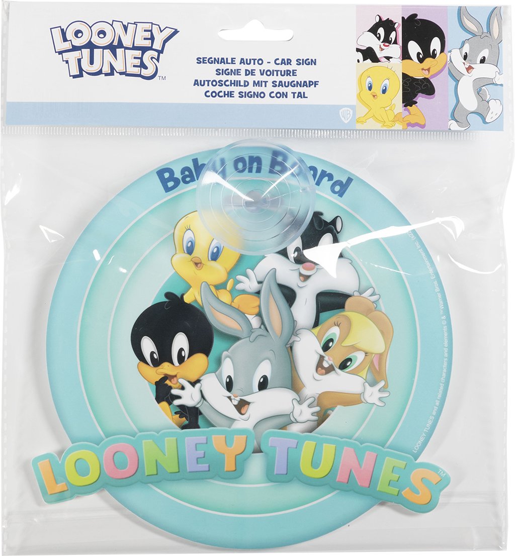 TATAWAY Looney Tunes Warner Bros Bimbo a bordo, segnale di sicurezza per auto