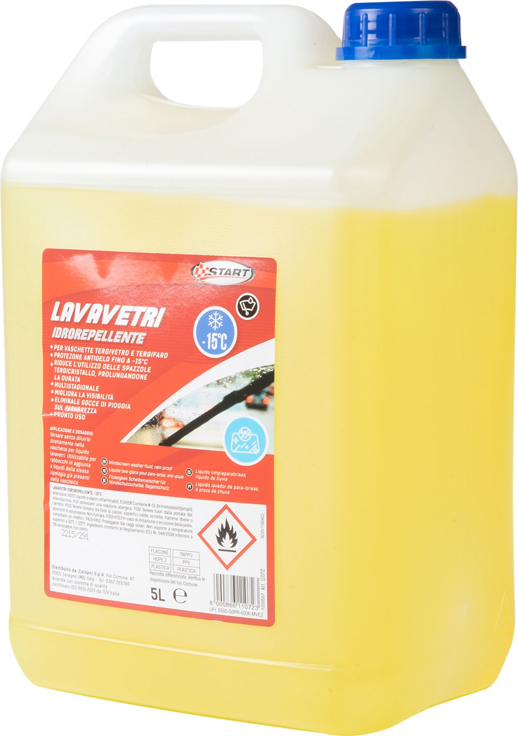START Lavavetri idrorepellente auto da 5 litri, per vaschette tergivetro