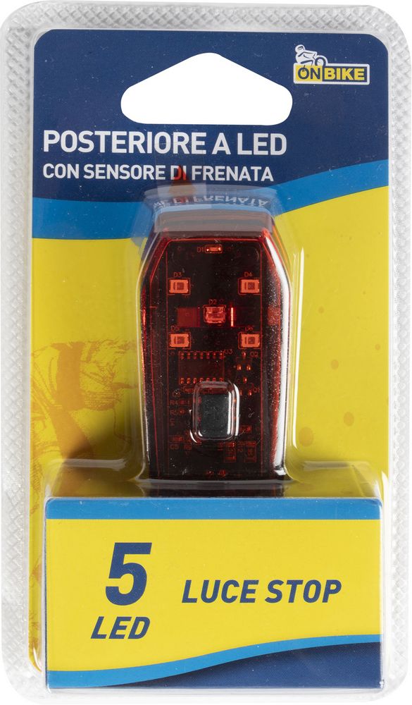 On Bike Luce stop posteriore a led con sensore di frenata