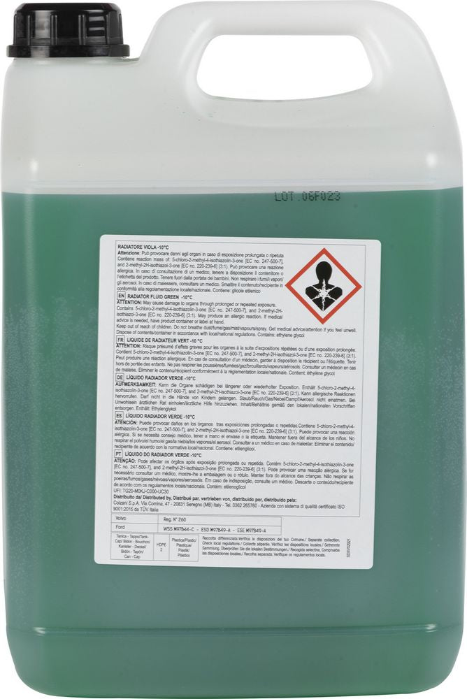 START: Antigelo verde G12+ -10C 5L  Fluido refrigerante con azione protettiva anti-corrosione