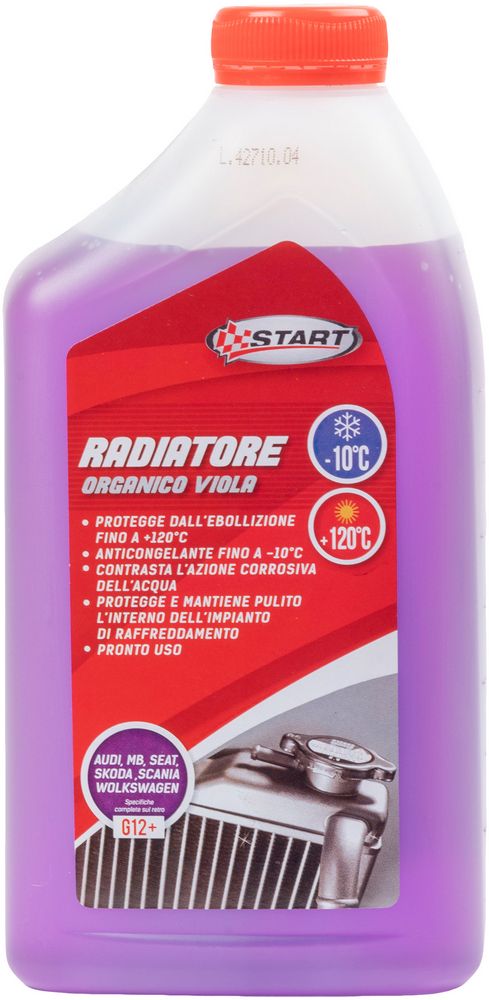 START Liquido radiatore viola organico G12+ 1L anticongelante -10C +120C