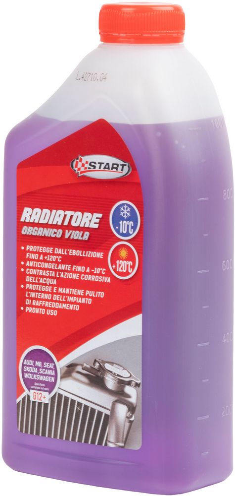 START Liquido radiatore viola organico G12+ 1L anticongelante -10C +120C